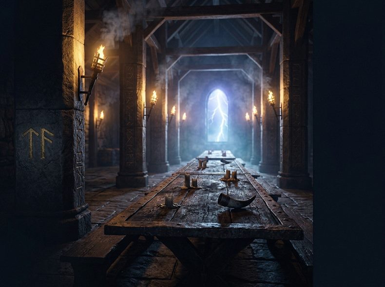 Ambiente profissional de sala de jogos com iluminação equilibrada