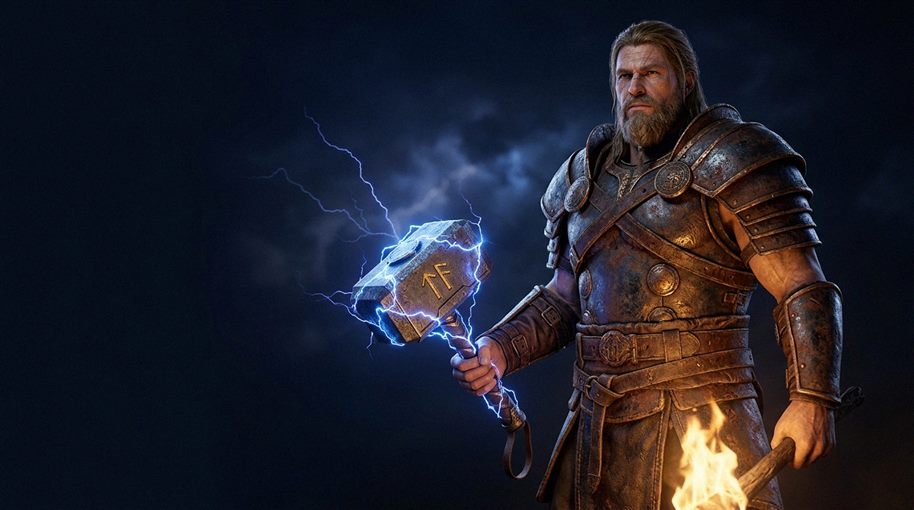 Moedas de ouro e cartas de jogo em fundo escuro